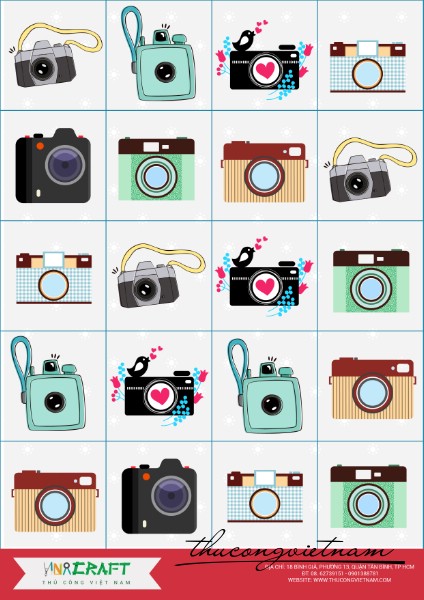 Sticker máy chụp hình mẫu 7